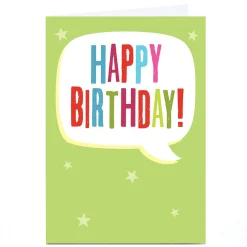 Personalised Birthday Card - Happy Birthday Speech Bubble For Everyone|Birthday
