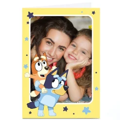 Hot Personalised Birthday Card - Bluey - Image Only Kids For Kids|Photo