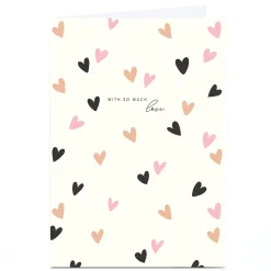 Discount Personalised Birthday Card - With So Much Love Hearts Kids For Sister|For Niece