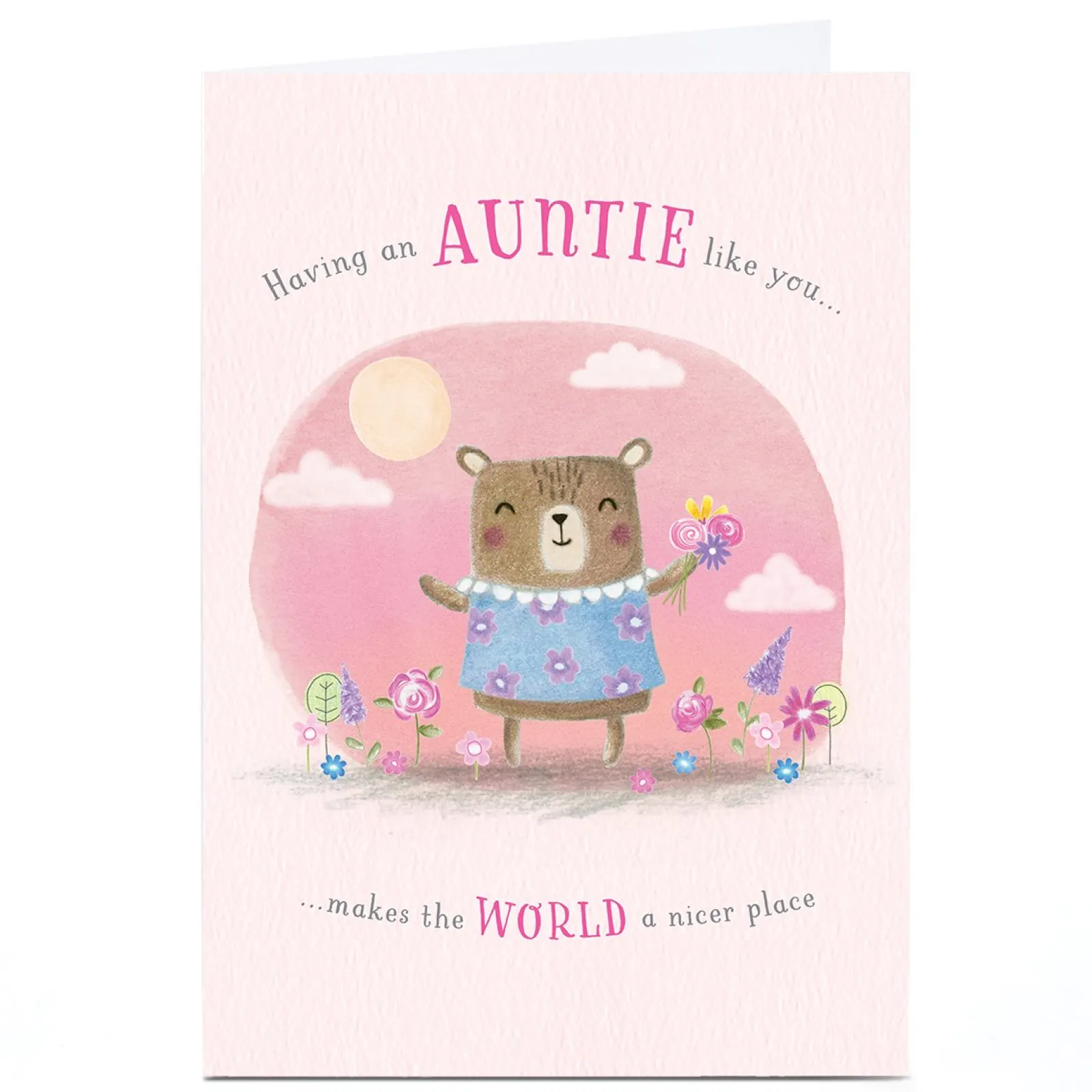 Card Factory Personalised Birthday Card - Having An Auntie Like You