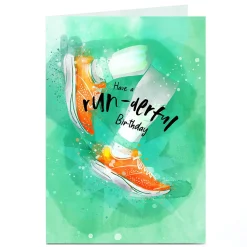 Online Personalised Birthday Card - Have A Run-derful Birthday For Friend|Male Friend