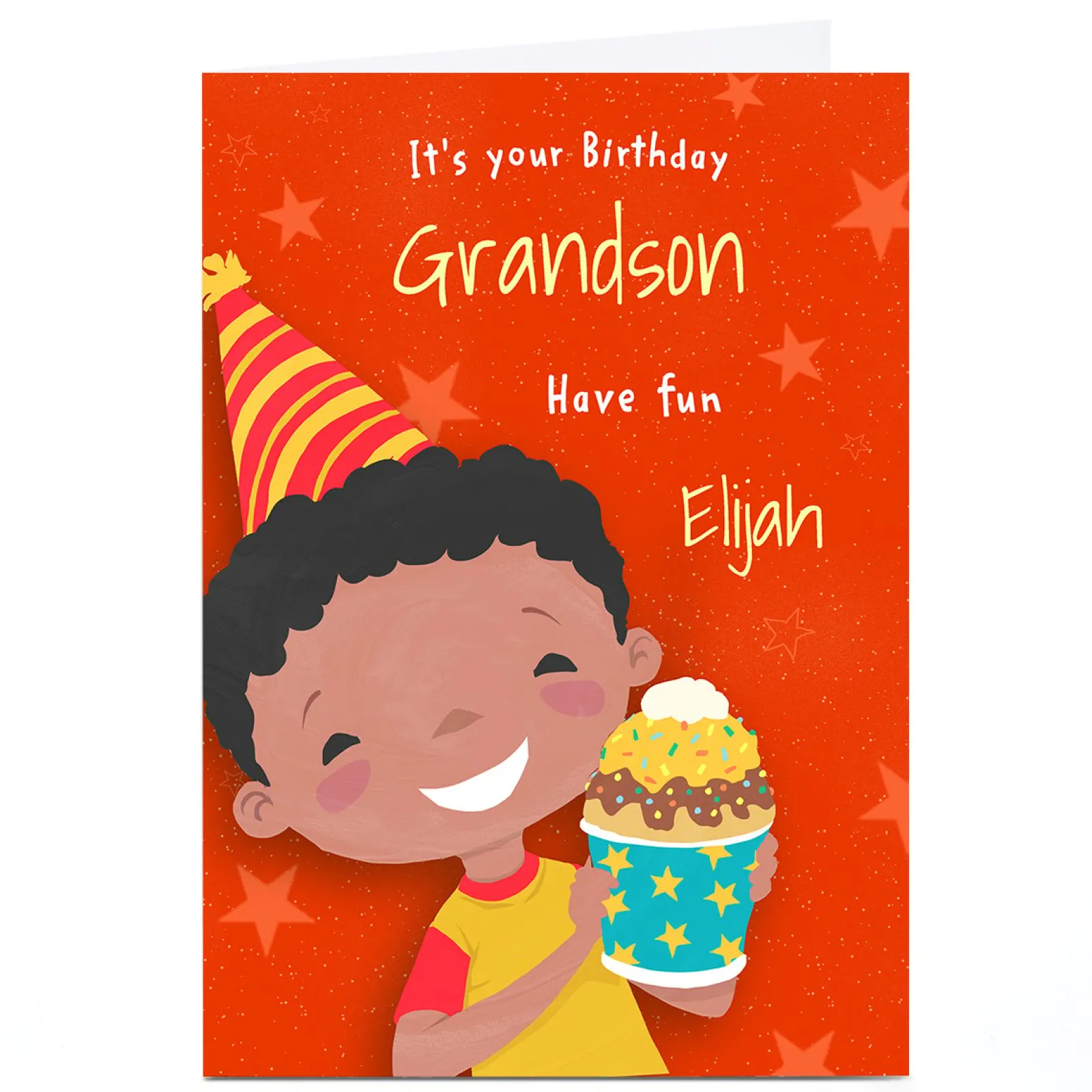 Outlet Personalised Birthday Card - It's Your Birthday, Grandson Kids For Grandson|Grandson