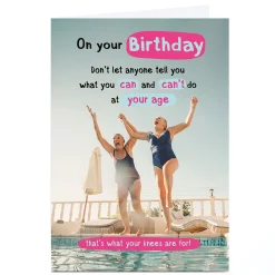 Online Personalised Birthday Card - Don't Let Anyone Tell You What You Can't Do For Friend|Funny