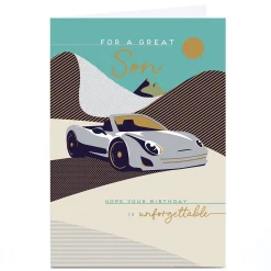 New Personalised Birthday Card - Desert Sports Car, Son For Son|Son
