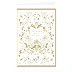 Sale Personalised Birthday Card - With Wishes On Your Birthday For Mum|For Grandma