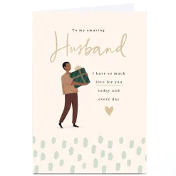 Card Factory Personalised Birthday Card - So Much Love For You, Husband
