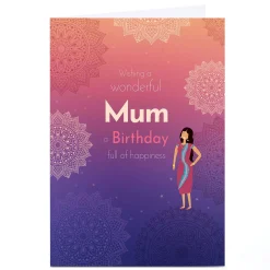 Outlet Personalised Birthday Card - Birthday Full Of Happiness For Mum|Mum