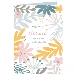 Online Personalised Birthday Card - Bright & Beautiful Birthday|For Her