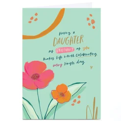 Best Personalised Birthday Card - As Brilliant As You, Daughter Daughter|For Daughter