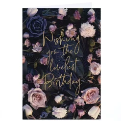 New Personalised Birthday Card - Floral Happy Birthday Birthday|For Her