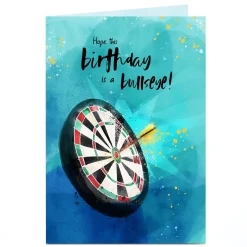 Best Personalised Birthday Card - Hope This Birthday Is A Bullseye! For Friend|Male Friend