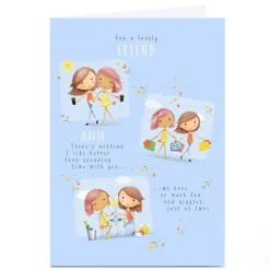 Kids Card Factory Personalised Birthday Card - For a Lovely Friend