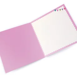 Kids Card Factory Personalised Birthday Card - Pink and Purple Squirrel