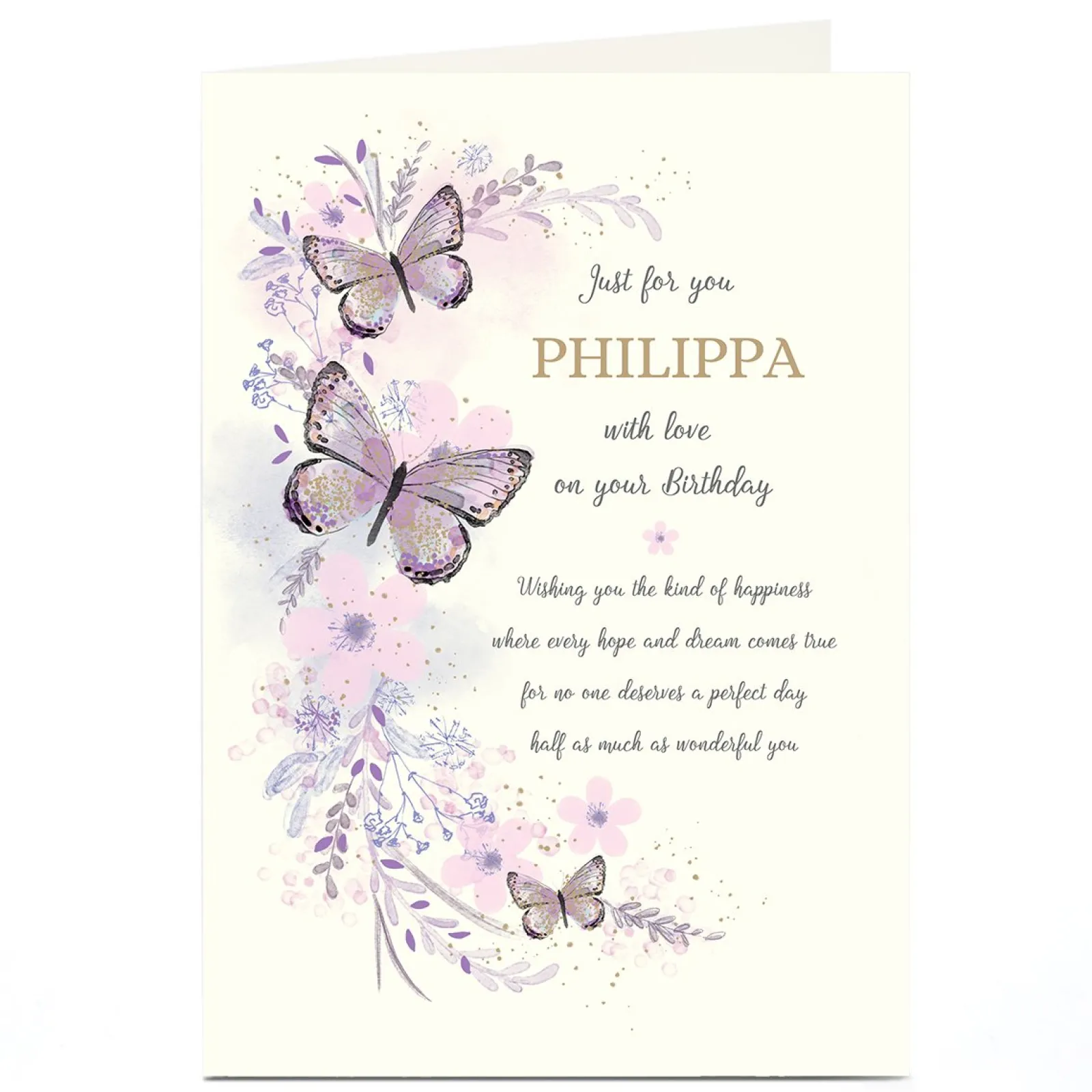 Outlet Personalised Birthday Card - Best Wishes For Wife|For Sister