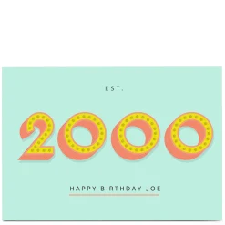 Best Personalised Birthday Card - Est. Any Date Editable Age|Birthday