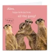 New Personalised Birthday Card - Meerkat Gang Premium Square|Funny