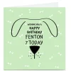 Kids Card Factory Personalised Birthday Card - Dog Face