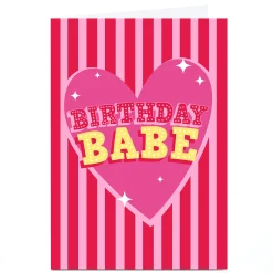 Card Factory Personalised Birthday Card - Birthday Babe