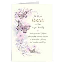 New Personalised Birthday Card - Best Wishes, Gran For Grandma|Birthday