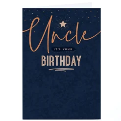 Online Personalised Birthday Card - Star Uncle For Uncle|Birthday