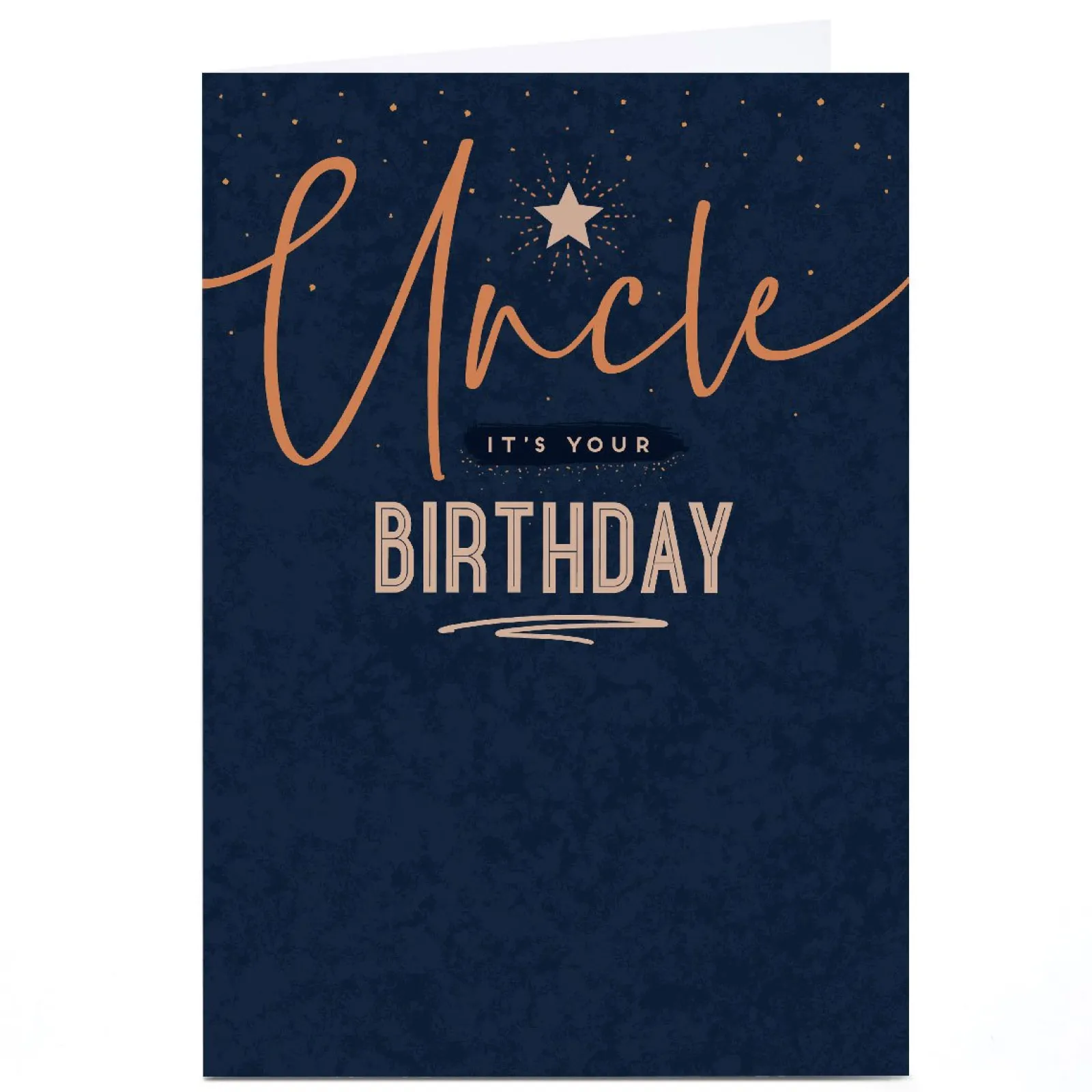 Online Personalised Birthday Card - Star Uncle For Uncle|Birthday