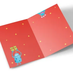 Hot Personalised Birthday Card - Monster Birthday, Editable Age Kids For Son|For Grandson