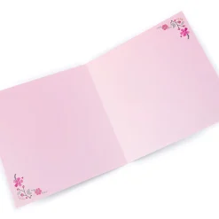 Card Factory Personalised Birthday Card - Pretty Pink Flowers, Sister