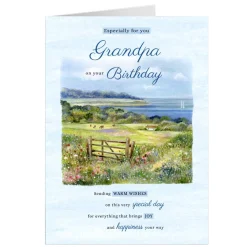New Personalised Birthday Card - Country Scene, Grandpa For Grandad|Birthday