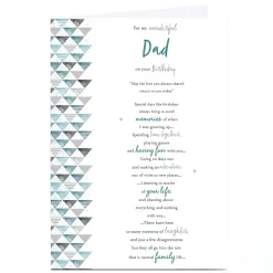 Card Factory Personalised Birthday Card - Sentimental Love You Always Shared, Dad