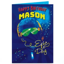 Hot Personalised Birthday Card - Epic Day Kids For Kids|Birthday