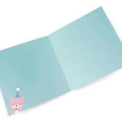 Card Factory Personalised Birthday Card - Granddaughter Cute Cat, Editable Age