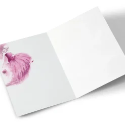 Card Factory Personalised Birthday Card - Lady In Pink, Editable Age