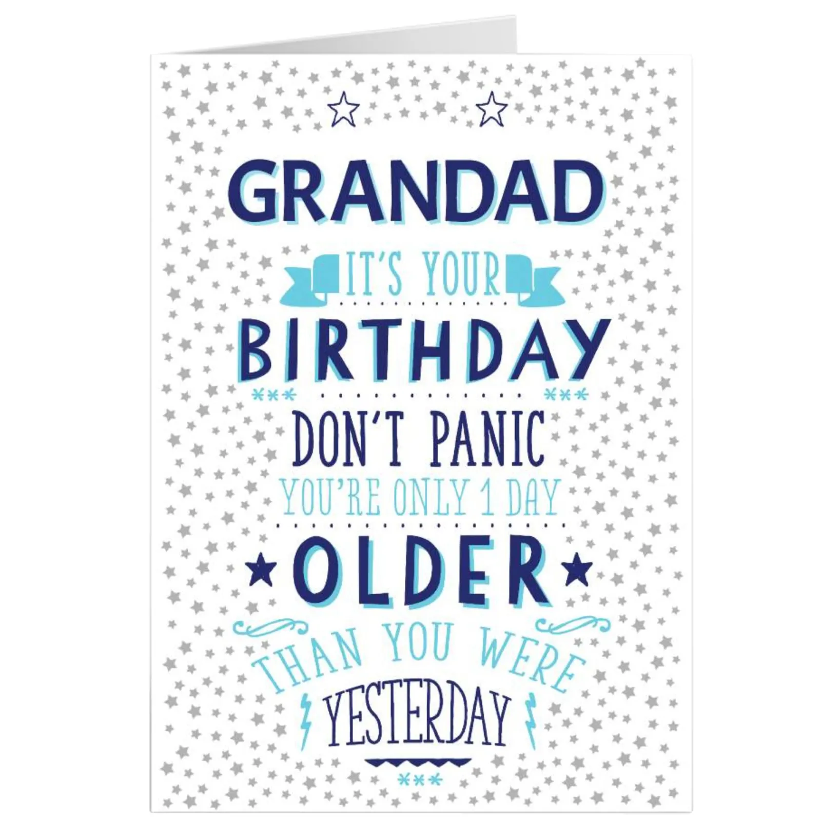Online Personalised Birthday Card - One Day Older, Grandad For Grandad|Birthday