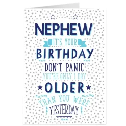 Hot Personalised Birthday Card - One Day Older, Nephew For Nephew|Birthday