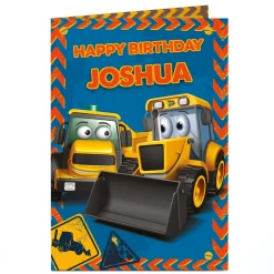 New Personalised Birthday Card - My First JCB Kids Tv & Film|For Kids