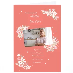 Sale Personalised Birthday Card - For my wonderful Auntie For Auntie|Photo