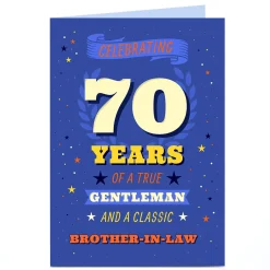Outlet Personalised Birthday Card - True Gentleman & A Classic... For Grandad|70Th Birthday