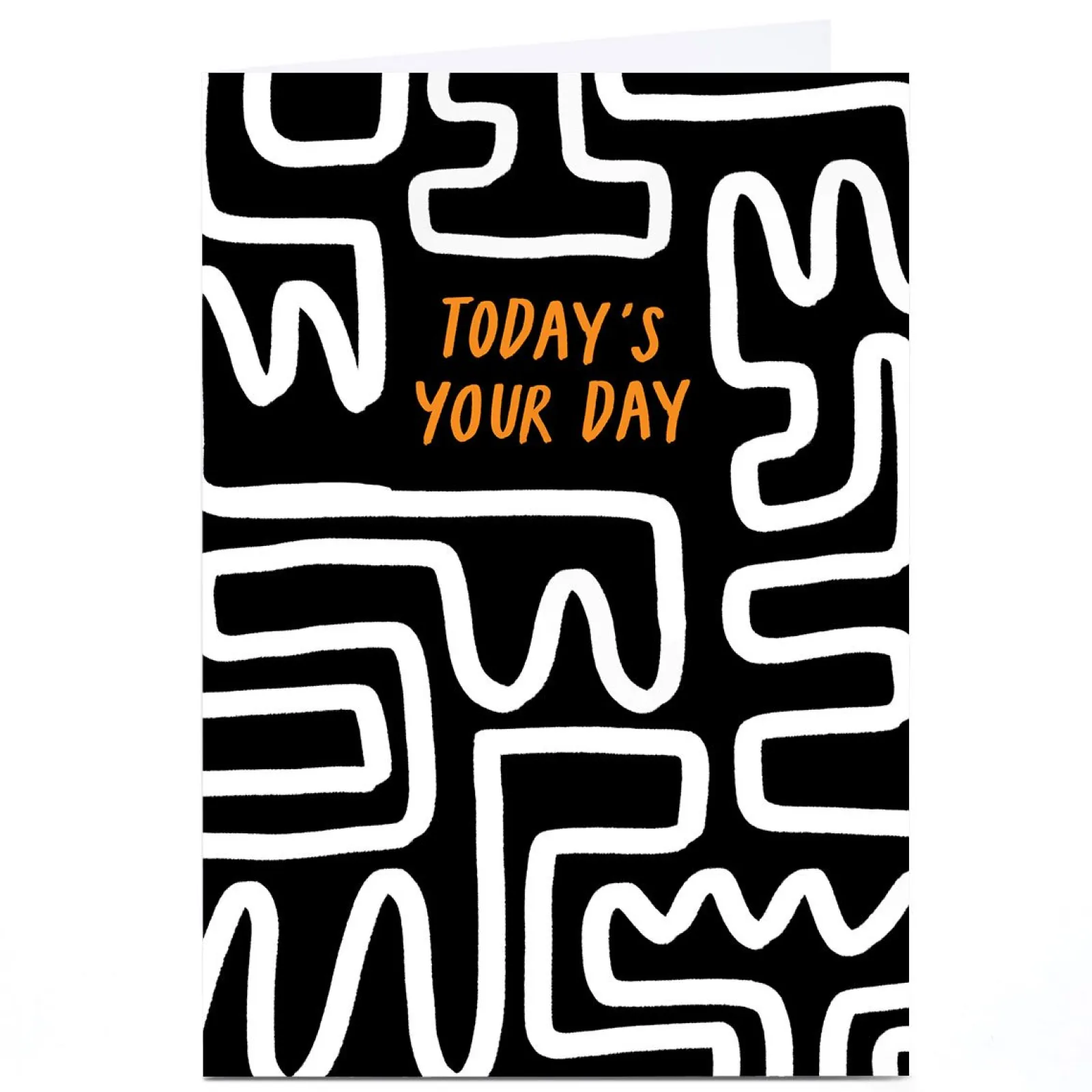 Hot Personalised Birthday Card - Todays Your Day Doodle BOY For Uncle|For Son