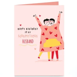 Clearance Personalised Birthday Card - Scrumptious Husband For Husband|Birthday