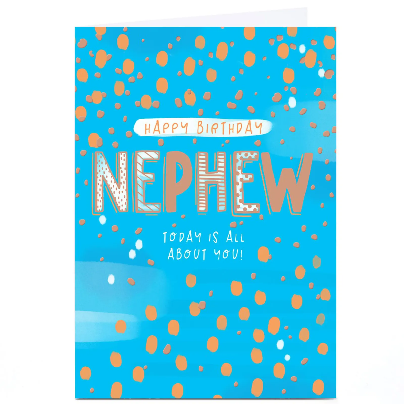 Outlet Personalised Birthday Card - Today Is All About You, Nephew Kids For Nephew|For Kids