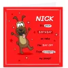 Discount Personalised Birthday Card - Thanks For Scooping My Poop! Premium Square|Funny