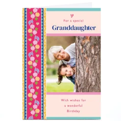 Card Factory Personalised Birthday Card - For a special Granddaughter