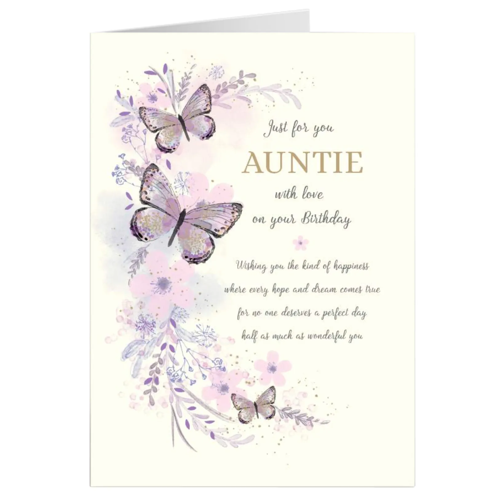 Clearance Personalised Birthday Card - Best Wishes, Auntie For Auntie|Birthday