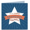 New Personalised Birthday Card - Amazing Grandson Star For Grandson|Premium Square