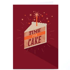 New Personalised Birthday Card - Time for cake For Uncle|For Son