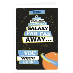 Card Factory Personalised Birthday Card - A Long, Long Time Ago...