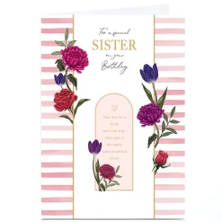 Sale Personalised Birthday Card - A Wonderful Friend, Sister For Sister|Birthday