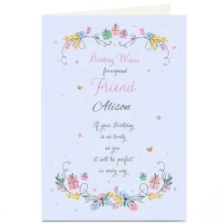 Card Factory Personalised Birthday Card - As Lovely As You