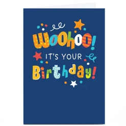 Kids Card Factory Personalised Birthday Card - Woohoo! It's your Birthday