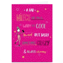 Personalised Birthday Card - A Fab Niece Like You, Niece For Niece|Birthday